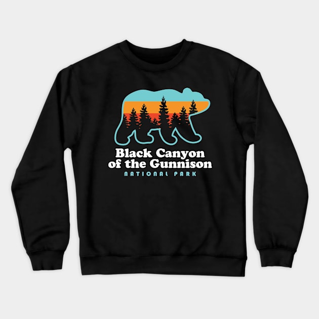 Black Canyon of the Gunnison National Park Bears Crewneck Sweatshirt by PodDesignShop